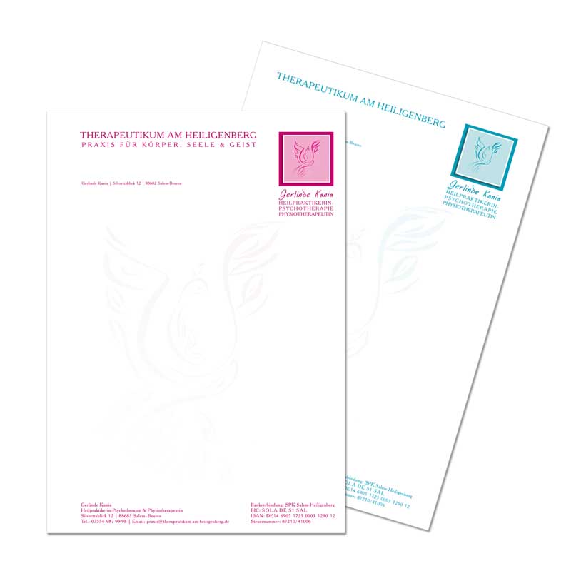 Briefpapier Design für Kania, Berlin