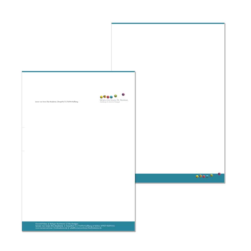 Briefpapier erstellen lassen wie Kunde Lernen von Innen