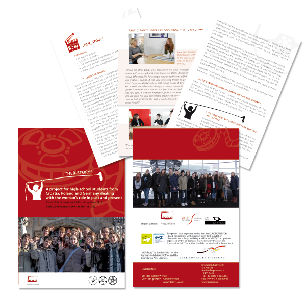 Broschüre DEsign aus Berlin für  Kreisau Initiative 