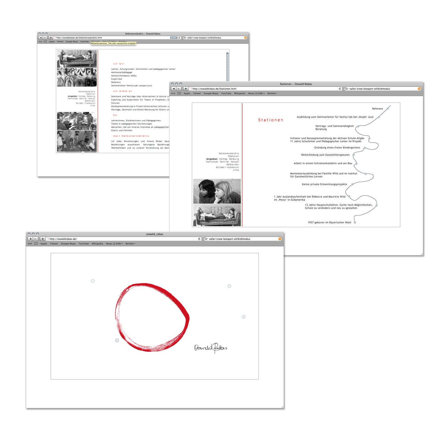 Website für Rabas, Berlin