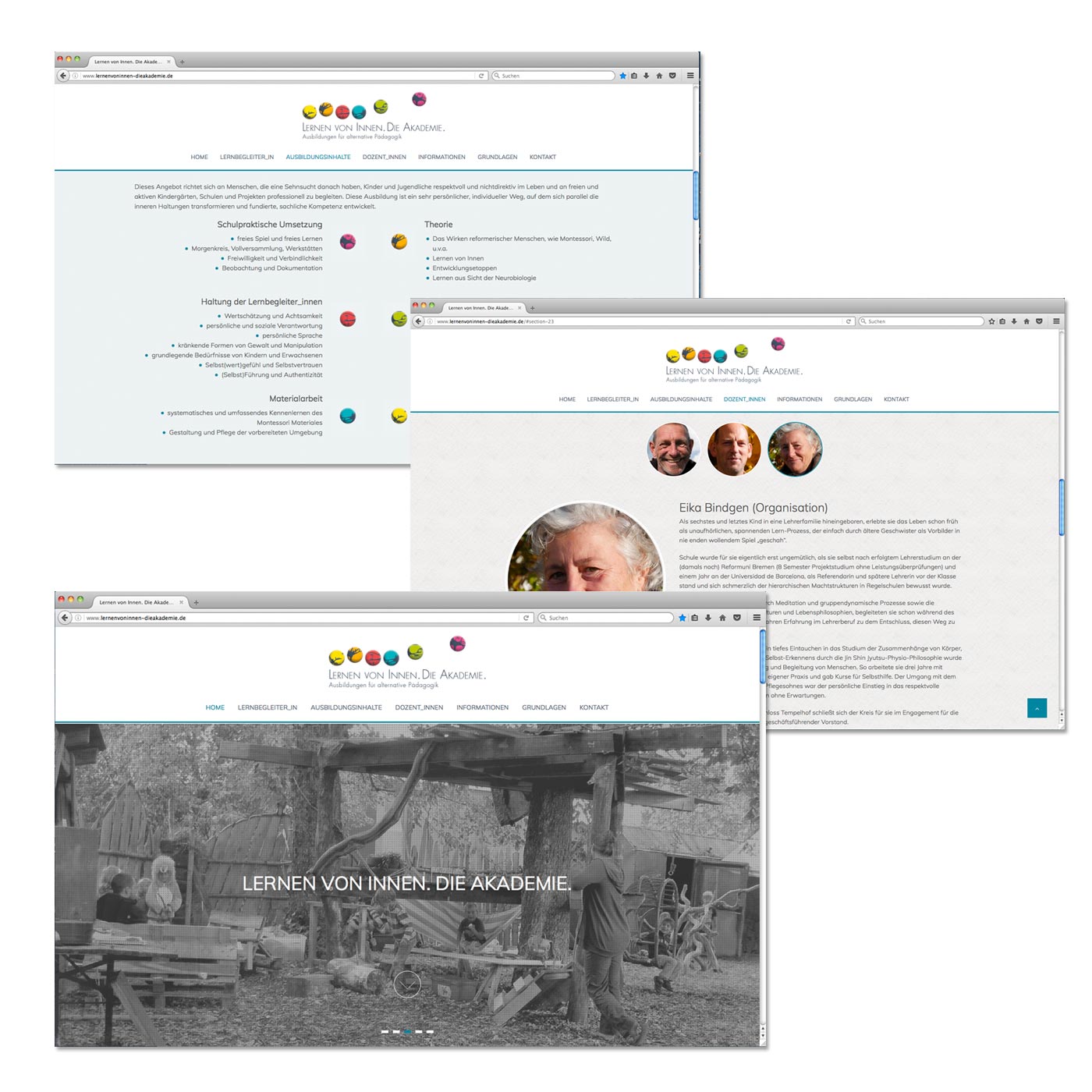 Webdesign für Lernen von Innen, Berlin